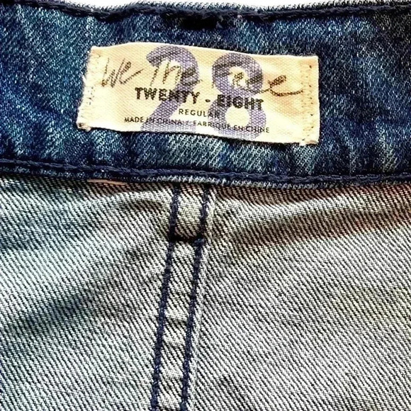 WE THE FREE DENIM BELTED MINI SKIRT WOMEN’S•MEDIUM DENIM•SIZE 28 (US 6) - Picture 4 of 7